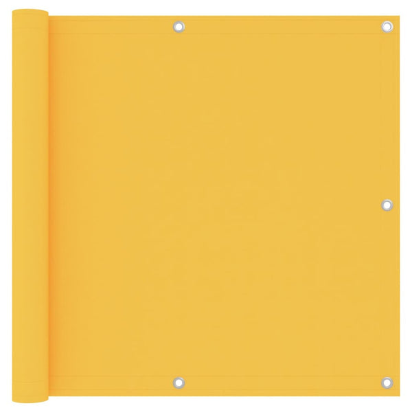 Balkongskjerm gul 90x600 cm oxfordstoff