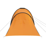 Campingtelt 6 personer grå og oransje