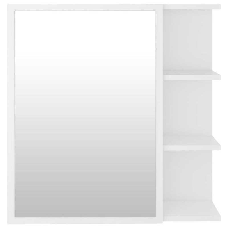 Speilskap til baderom hvit 62,5x20,5x64 cm sponplate