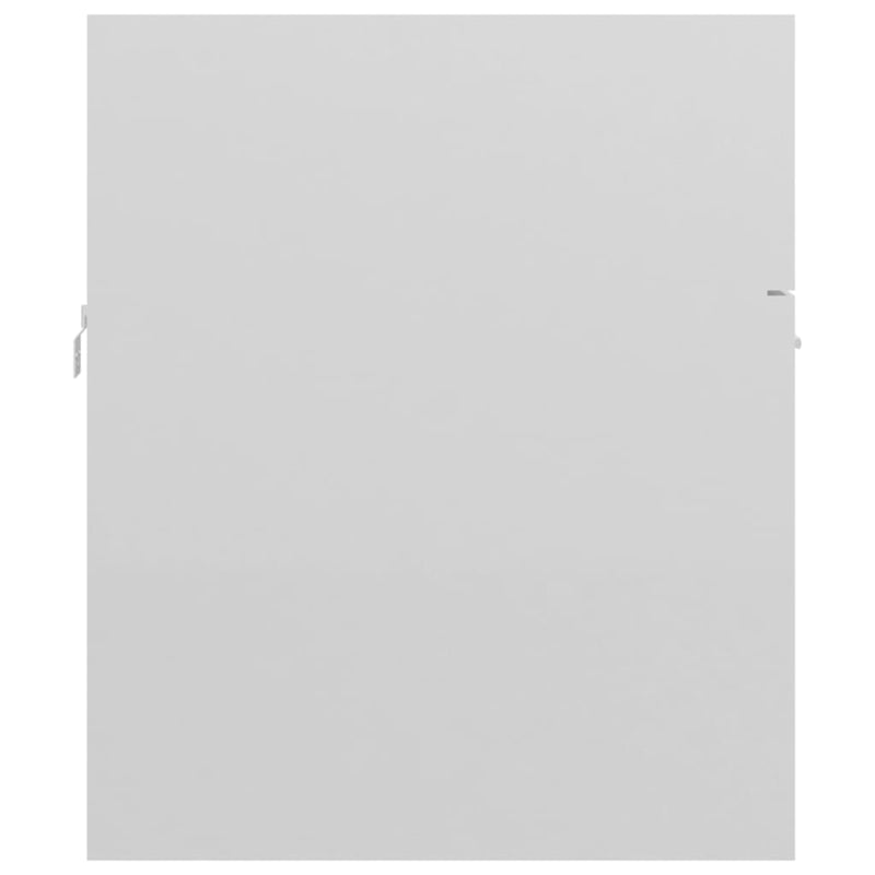 Servantskap høyglans hvit 80x38,5x46 cm sponplate