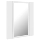 LED-speilskap til baderom hvit 40x12x45 cm