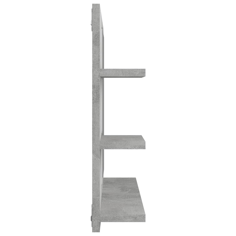 Baderomsspeil betonggrå 60x10,5x45 cm sponplate