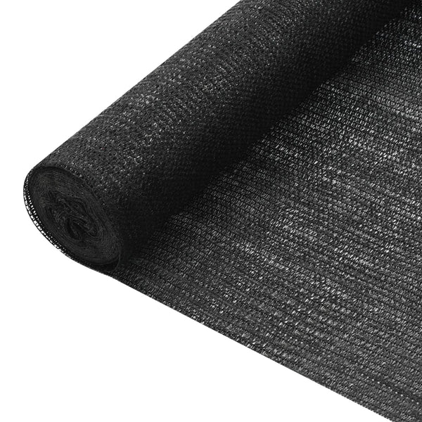Skjermnett svart 1,2x10 m HDPE 75 g/m²