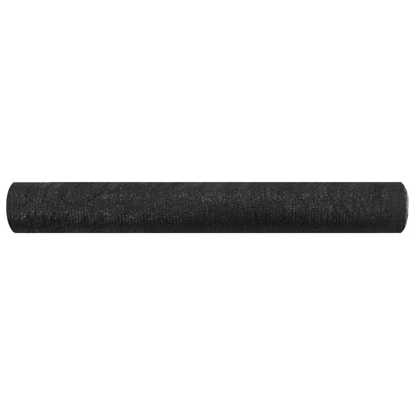 Skjermnett svart 1,5x25 m HDPE 75 g/m²