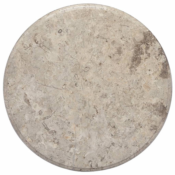 Bordplate grå Ø50x2,5 cm marmor