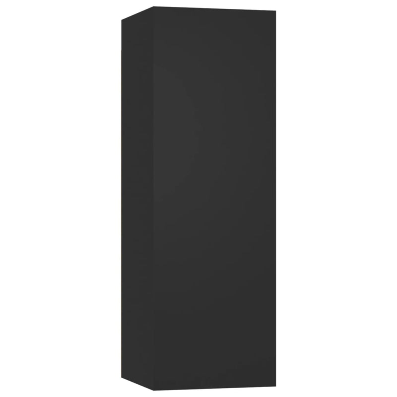 TV-benk 2 stk svart 30,5x30x90 cm sponplate