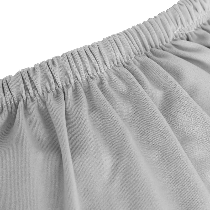 4-seters sofaovertrekk polyester grå