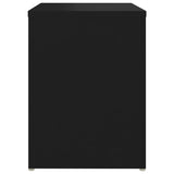 Nattbord 2 stk svart 40x30x40 cm sponplate