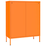 Kommode oransje 80x35x101,5 cm stål