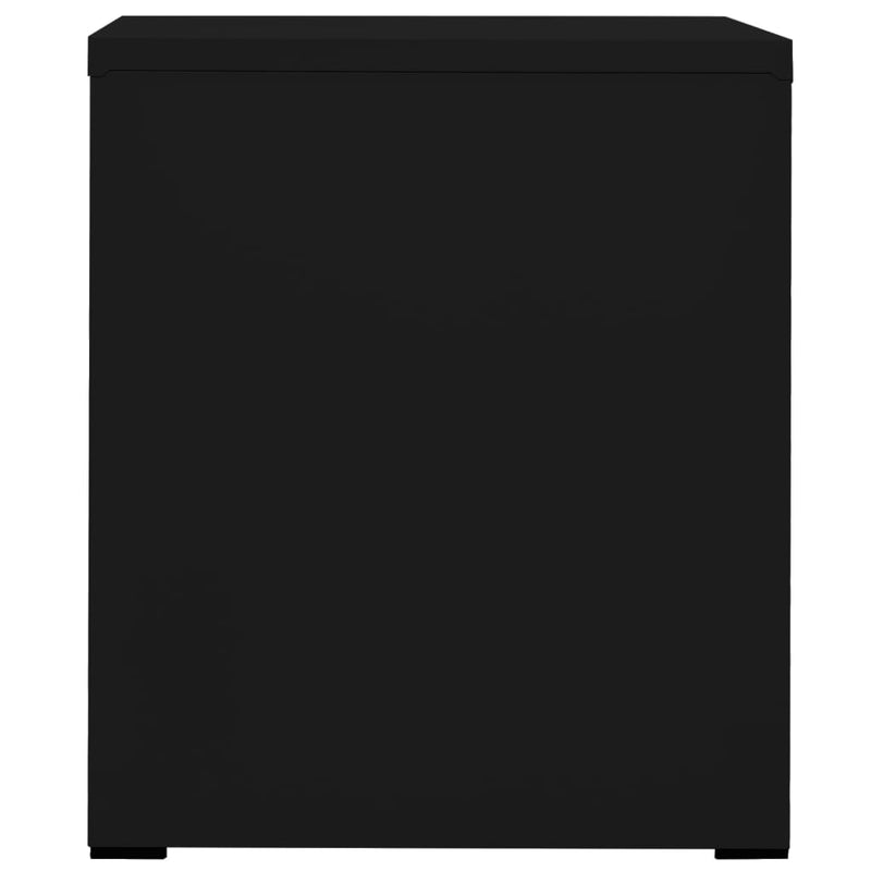 Arkivskap 46x62x72,5 cm stål svart