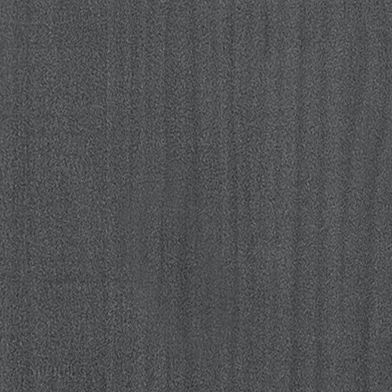 Bokhylle 4 nivåer grå 40x30x140 cm heltre furu