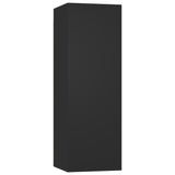 TV-benker 4 stk svart 30,5x30x90 cm sponplate