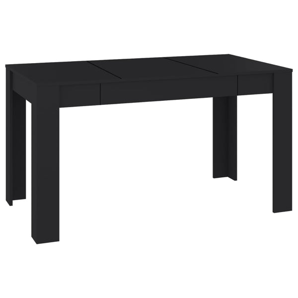 Spisebord svart 140x74,5x76 cm sponplate