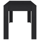 Spisebord svart 140x74,5x76 cm sponplate