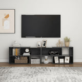 TV-benk grå 149x30x52 cm sponplate