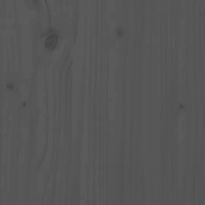 Bokhylle/romdeler grå 60x30x103,5 cm heltre furu