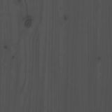 Bokhylle/romdeler grå 60x30x167,5 cm heltre furu
