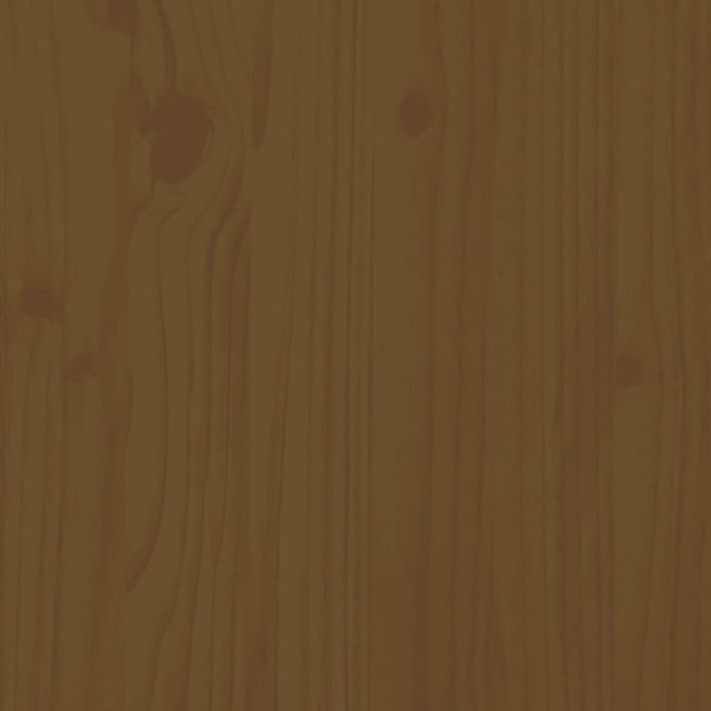 Bokhylle/romdeler honningbrun 80x30x71,5 cm heltre furu
