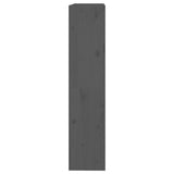 Bokhylle/romdeler grå 80x30x135,5 cm heltre furu