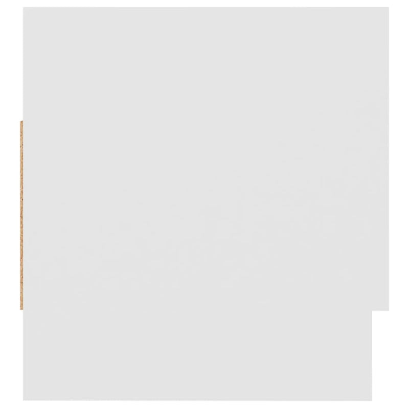 Garderobe hvit 70x32,5x35 cm sponplate