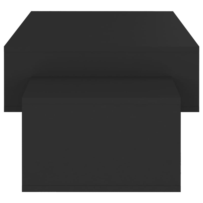 Salongbord svart 105x55x32 cm sponplate