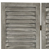 Romdeler 5 paneler grå 214x166 cm heltre