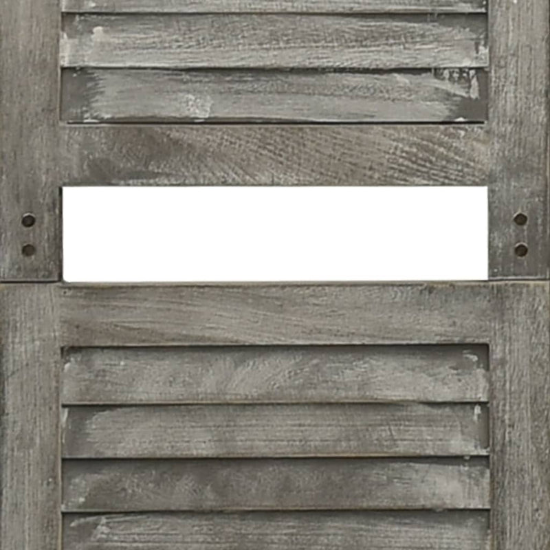 Romdeler 5 paneler grå 214x166 cm heltre