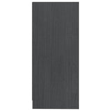 Sideskap grå 35,5x33,5x76 cm heltre furu