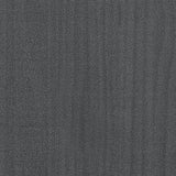 Bokhylle grå 70x33x110 cm heltre furu