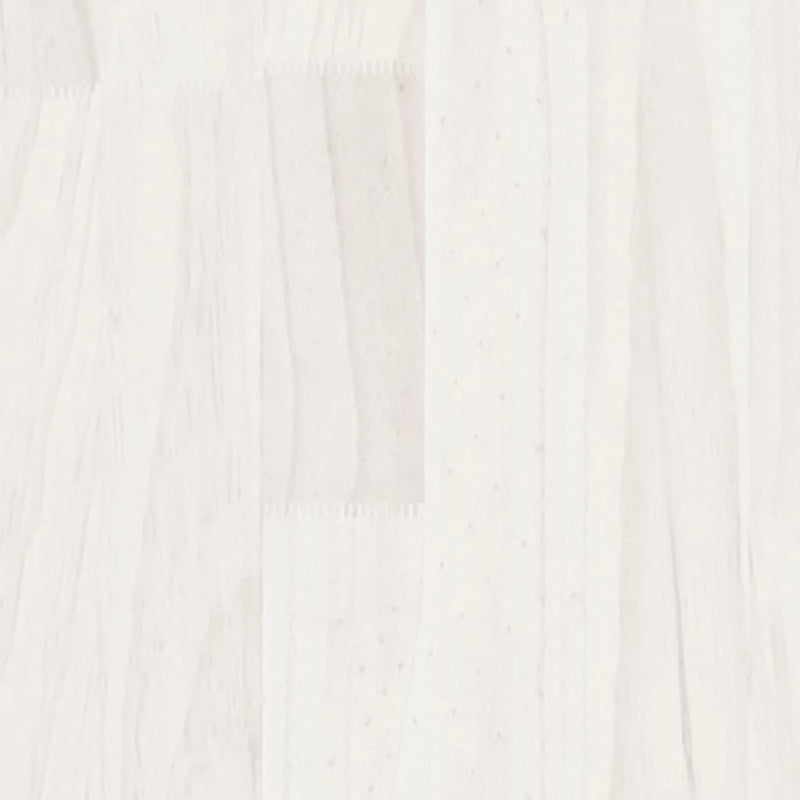 Bokhylle/romdeler hvit 60x35x167 cm heltre furu