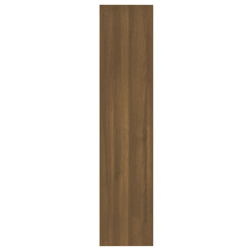 Bokhylle/romdeler brun eik 60x30x135 cm konstruert tre