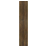 Bokhylle/romdeler brun eik 80x30x166 cm sponplate