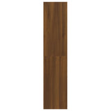 Bokhylle/romdeler brun eik 100x30x135 cm