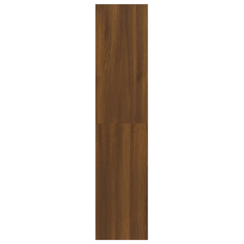 Bokhylle/romdeler brun eik 100x30x135 cm