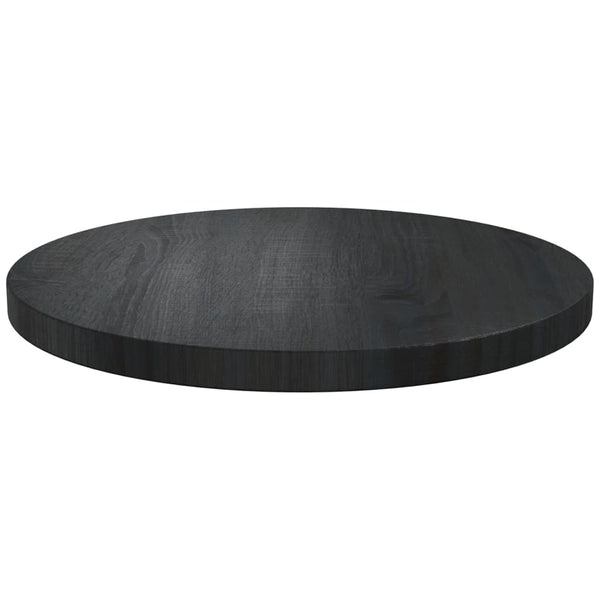 Bordplate svart Ø40x2,5 cm heltre furu