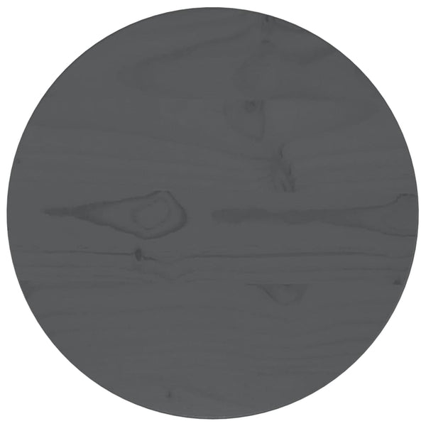 Bordplate grå Ø30x2,5 cm heltre furu