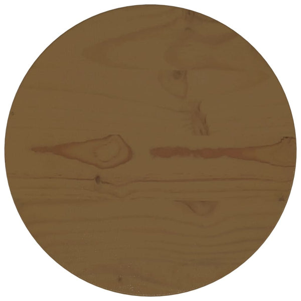 Bordplate brun Ø30x2,5 cm heltre furu