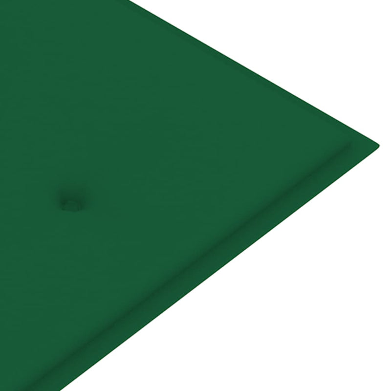 Batavia benk med grønn pute 150 cm heltre teak
