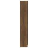 Bokhylle brun eik 82,5x30,5x185,5 cm konstruert tre