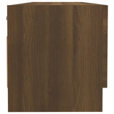 Garderobe brun eik 100x32,5x35 cm konstruert tre