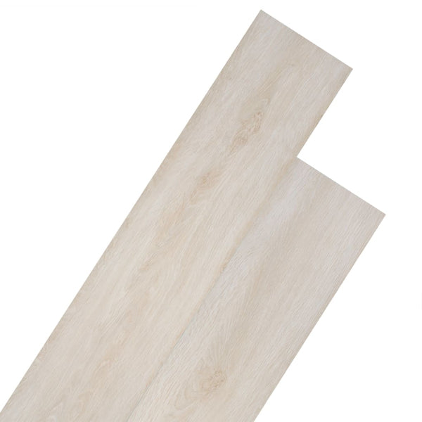 Selvklebende PVC gulvplanker 2,51 m² 2 mm klassisk hvit eik