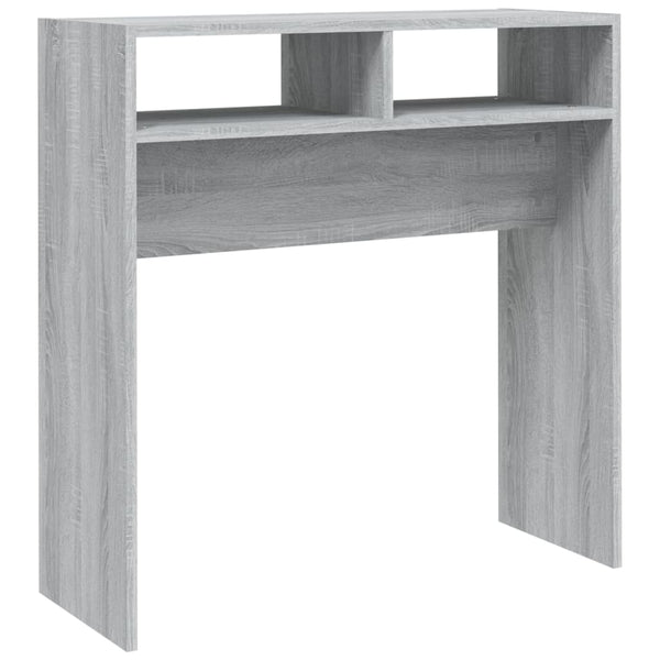 Konsollbord grå sonoma 78x30x80 cm konstruert tre
