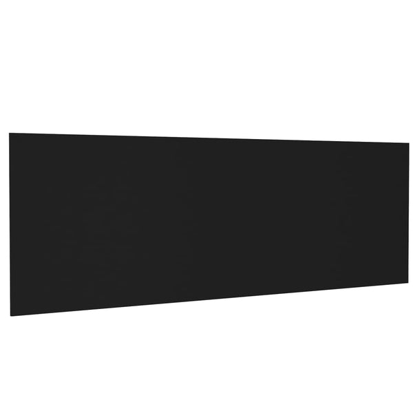 Veggmontert sengegavl svart 240x1,5x80 cm konstruert tre