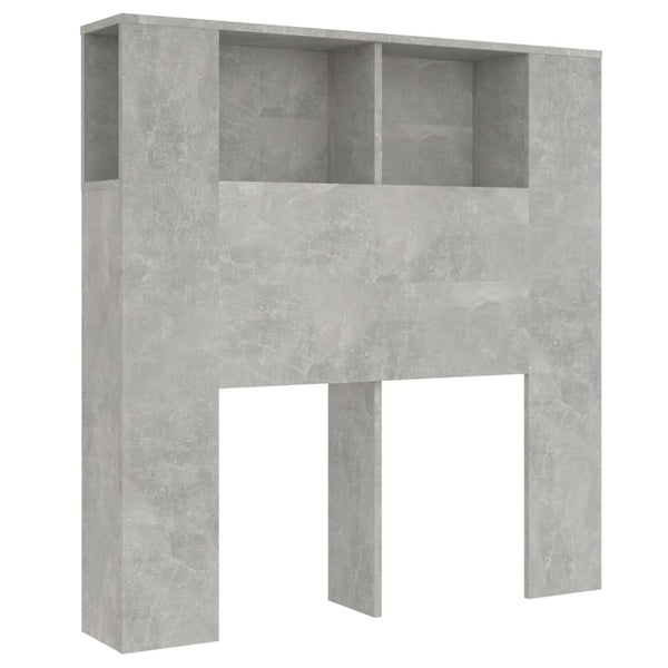 Sengegavlskap betonggrå 100x18,5x104,5 cm