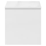 Salongbord høyglans hvit 102x50,5x52,5 cm konstruert tre