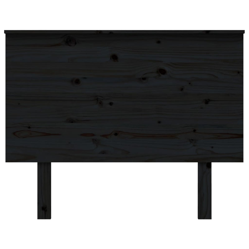 Sengegavl svart 104x6x82,5 cm heltre furu