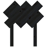 Sengegavl svart 72,5x3x81 cm heltre furu