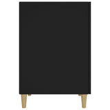Skrivebord svart 140x50x75 cm konstruert tre