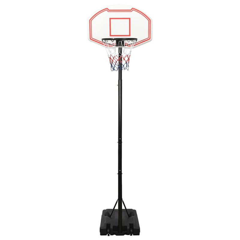Basketballstativ hvit 282-352 cm polyeten
