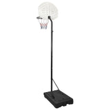 Basketballstativ hvit 282-352 cm polyeten